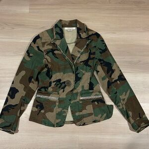 Y2K Ritz Rag Camo Blazer Jacket Size S Size S